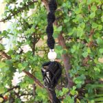 Raw Black Obsidian Crystal Car Hangers